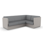 Ulm Modular Outdoor Sectional - Ecru / Nautical Steel