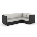Ulm Modular Outdoor Sectional - Black / Nautical Natural