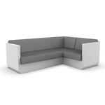 Ulm Modular Outdoor Sectional - White / Crevin Steel