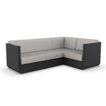 Ulm Modular Outdoor Sectional - Black / Savane Whisper