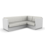 Ulm Modular Outdoor Sectional - White / Savane White