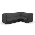 Ulm Modular Outdoor Sectional - Black / Savane Tornado