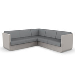 Ulm Modular Outdoor Sectional - Ecru / Nautical Steel
