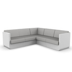 Ulm Modular Outdoor Sectional - White / Nautical Taupe