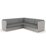 Ulm Modular Outdoor Sectional - Ecru / Crevin Steel