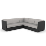 Ulm Modular Outdoor Sectional - Black / Savane Whisper