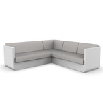 Ulm Modular Outdoor Sectional - White / Savane Whisper