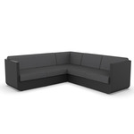 Ulm Modular Outdoor Sectional - Black / Savane Tornado
