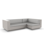 Vela 2 Seater Outdoor Sectional - Ecru / Nautical Taupe