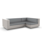 Vela 2 Seater Outdoor Sectional - Ecru / Nautical Steel