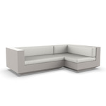 Vela 2 Seater Outdoor Sectional - Ecru / Nautical Natural