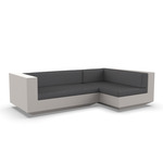 Vela 2 Seater Outdoor Sectional - Ecru / Savane Tornado