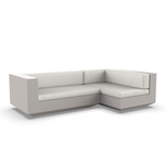 Vela 2 Seater Outdoor Sectional - Ecru / Savane White