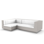 Vela 2 Seater Outdoor Sectional - Ecru / Nautical White