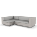 Vela 2 Seater Outdoor Sectional - Ecru / Nautical Taupe