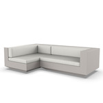 Vela 2 Seater Outdoor Sectional - Ecru / Nautical Natural