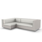 Vela 2 Seater Outdoor Sectional - Ecru / Savane White