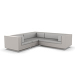 Vela 3 Seater Outdoor Sectional - Ecru / Nautical Taupe