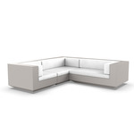 Vela 3 Seater Outdoor Sectional - Ecru / Nautical White