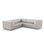 Vela 3 Seater Outdoor Sectional - Ecru / Crevin White