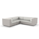 Vela 3 Seater Outdoor Sectional - Ecru / Savane White