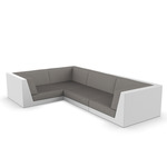 Pixel Modular Sofa - White / Crevin Taupe