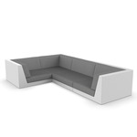 Pixel Modular Sofa - White / Crevin Steel