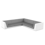 Pixel Modular Sofa - White / Crevin Steel
