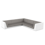 Pixel Modular Sofa - White / Crevin Taupe