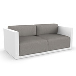 Gatsby Outdoor Sofa - White / Crevin Taupe