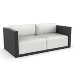 Gatsby Outdoor Sofa - Black / Crevin White