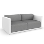 Gatsby Outdoor Sofa - White / Crevin Steel