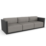 Gatsby Outdoor Sofa - Black / Crevin Taupe