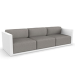 Gatsby Outdoor Sofa - White / Crevin Taupe