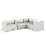 Gatsby 4 Seater Outdoor Sectional - White / Nautical Natural