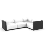 Gatsby 4 Seater Outdoor Sectional - Black / Nautical White