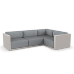 Gatsby 4 Seater Outdoor Sectional - Ecru / Nautical Steel