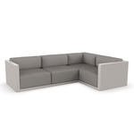 Gatsby 4 Seater Outdoor Sectional - Ecru / Crevin Taupe