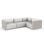 Gatsby 4 Seater Outdoor Sectional - Ecru / Crevin White