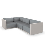 Gatsby 4 Seater Outdoor Sectional - Ecru / Nautical Steel