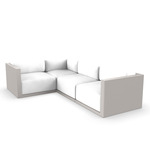 Gatsby 4 Seater Outdoor Sectional - Ecru / Nautical White