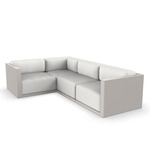 Gatsby 4 Seater Outdoor Sectional - Ecru / Crevin White