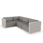 Gatsby 4 Seater Outdoor Sectional - Ecru / Crevin Taupe