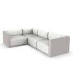 Gatsby 4 Seater Outdoor Sectional - Ecru / Savane White
