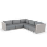Gatsby 5 Seater Outdoor Sectional - Ecru / Nautical Steel