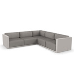 Gatsby 5 Seater Outdoor Sectional - Ecru / Crevin Taupe