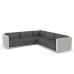 Gatsby 5 Seater Outdoor Sectional - Ecru / Savane Tornado