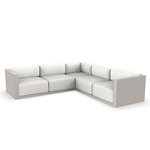 Gatsby 5 Seater Outdoor Sectional - Ecru / Savane White