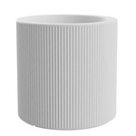 Gatsby Cylinder Planter - White