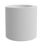 Gatsby Cylinder Planter - White